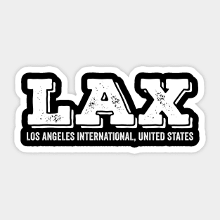 LAX Los Angeles International US  Airport Code Sticker